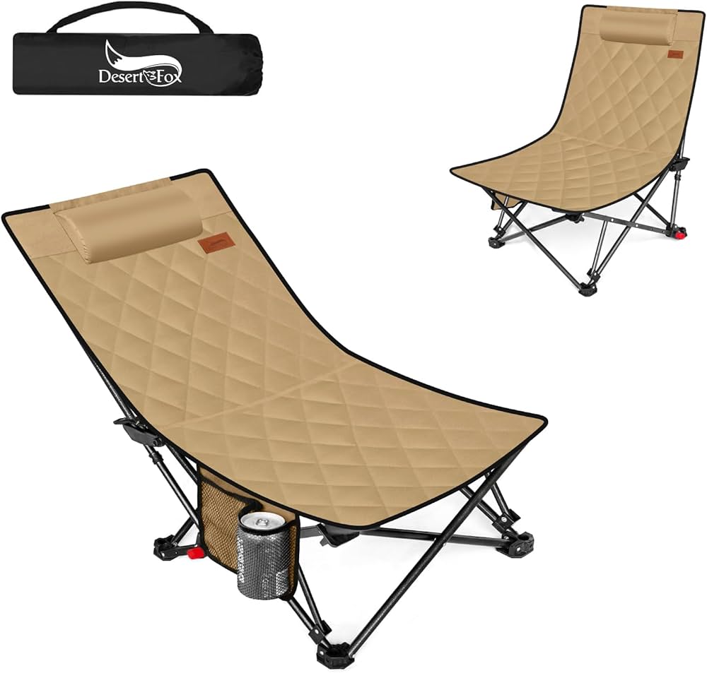 Amazon.co.jp: DesertFox キャンプチェア リクライニングチェア 厚手の