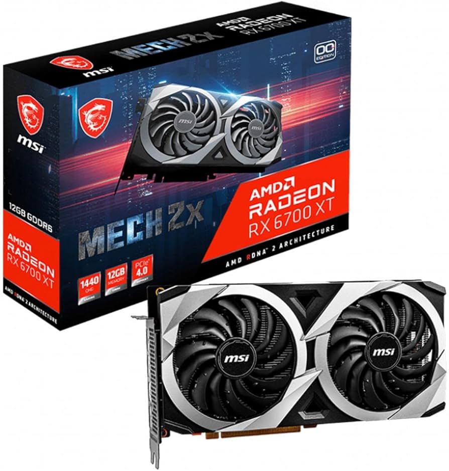 Amazon.com: msi Gaming Radeon RX 6700 XT 192-bit 12GB GDDR6 DP