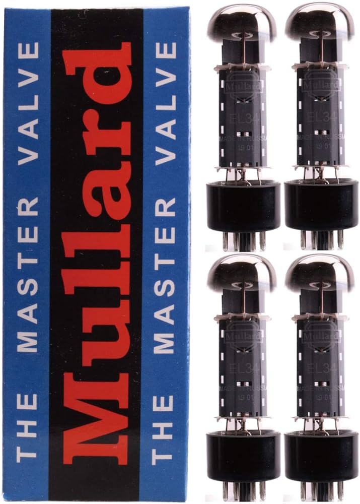 Amazon | EL34 Mullard ムラード 4本マッチ 真空管PX29【1年ロング