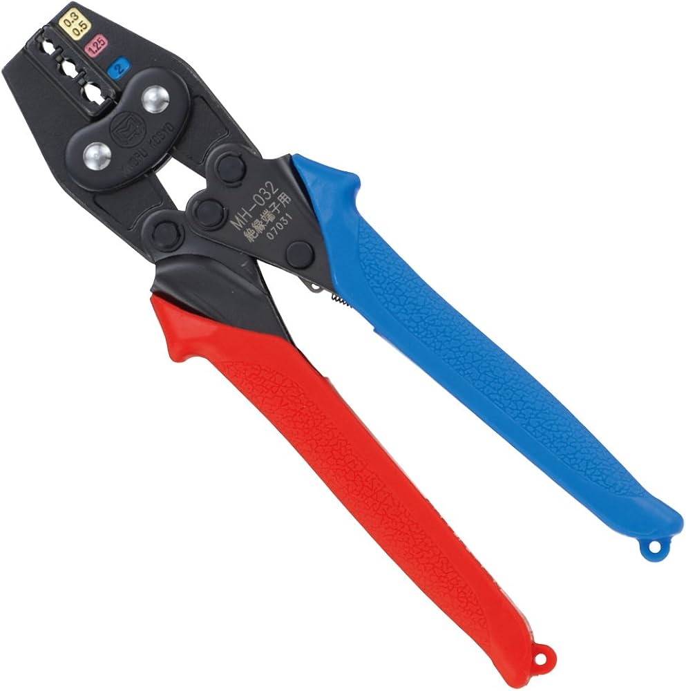 Amazon | マーベル(MARVEL) 圧着工具 ハンドプレス 絶縁被覆付圧着端子