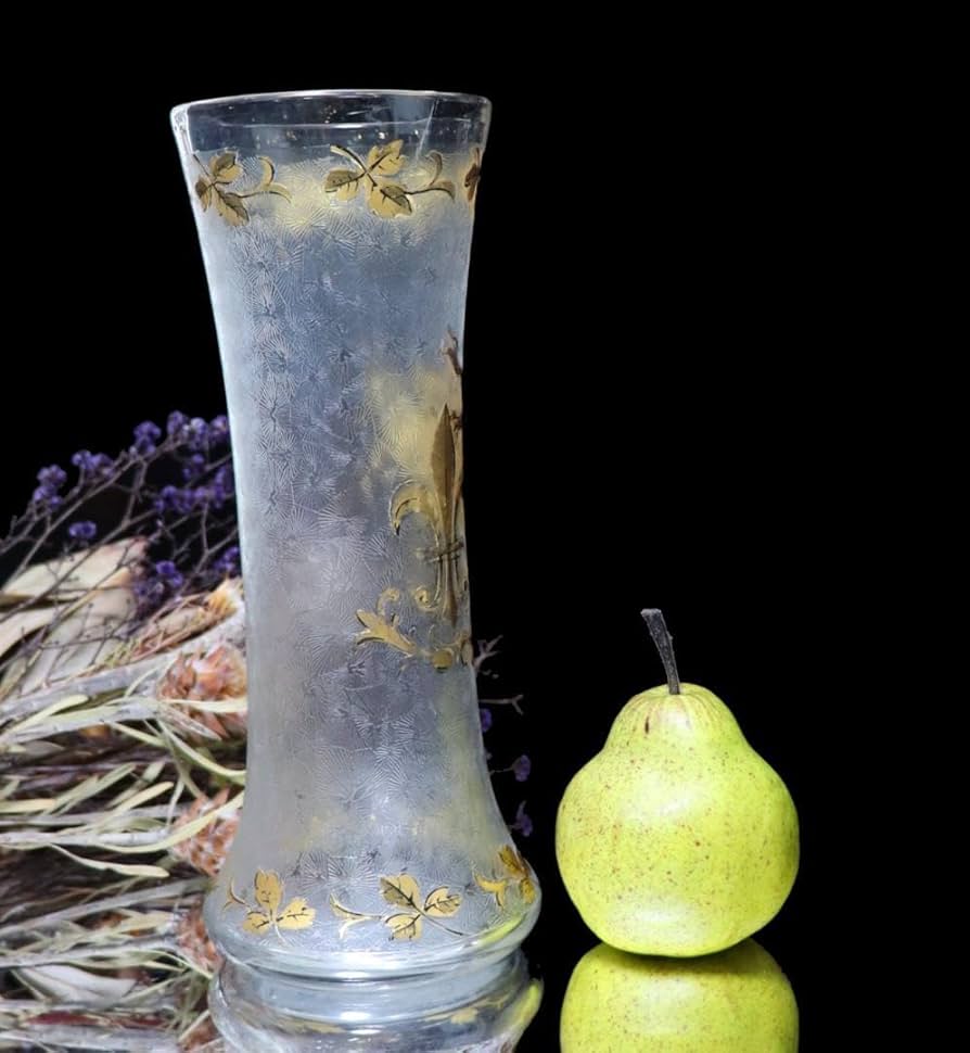 Amazon.co.jp: オールドバカラ 1880年頃 グリフォンと百合の紋章 金彩