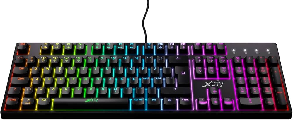 Amazon | Xtrfy（エクストリファイ）K4 RGB 英語配列 赤軸メカニカル