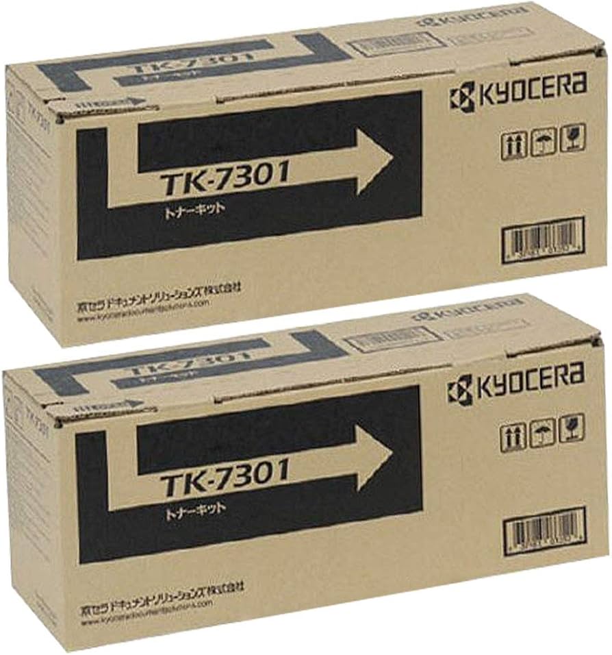 Amazon.co.jp: 京セラ トナーカートリッジTK-7301 2本セット 純正品