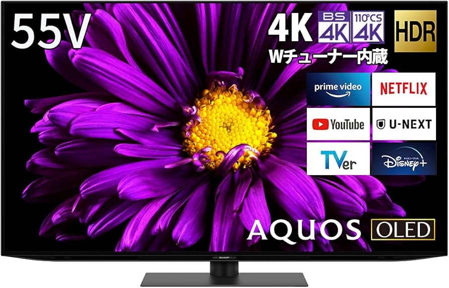 Amazon.co.jp: シャープ 55V型 有機EL テレビ AQUOS OLED 4T-C55DQ1 4K