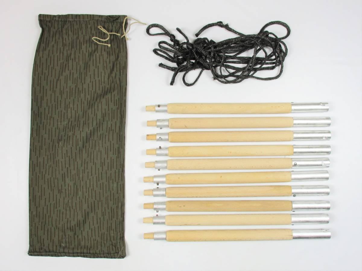 Amazon.co.jp: 東ドイツ軍 NVA テントポール 10本セット 収納袋付き 軍