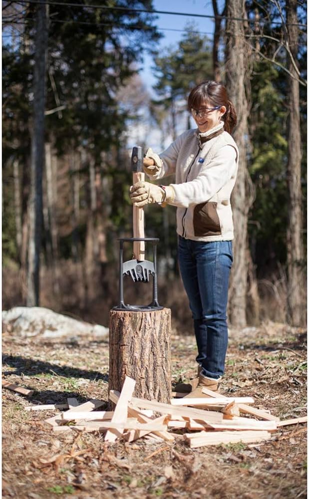 Amazon.co.jp: [ファイヤーサイド] キャンプ 薪割り キンドリング