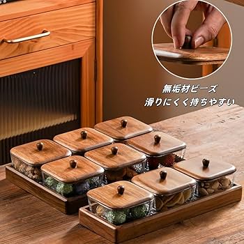 Amazon｜RoastMe 菓子鉢 分割されたドライフルーツトレイセット ガラス