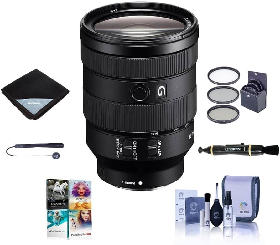 Amazon.com : Sony FE 24-105mm f/4 G OSS E-Mount Lens - Bundle W