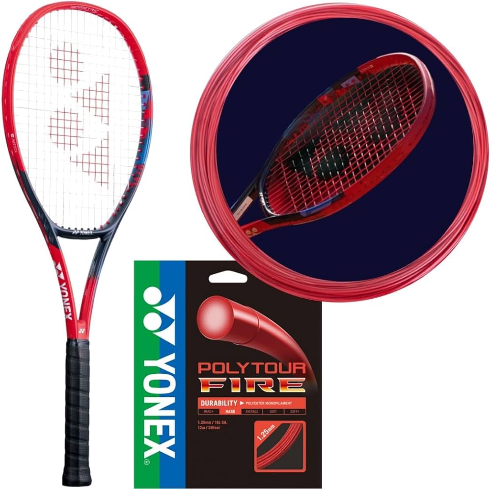 Amazon | Yonex VCORE 98 第7世代 スカーレット テニスラケット (4 1/2