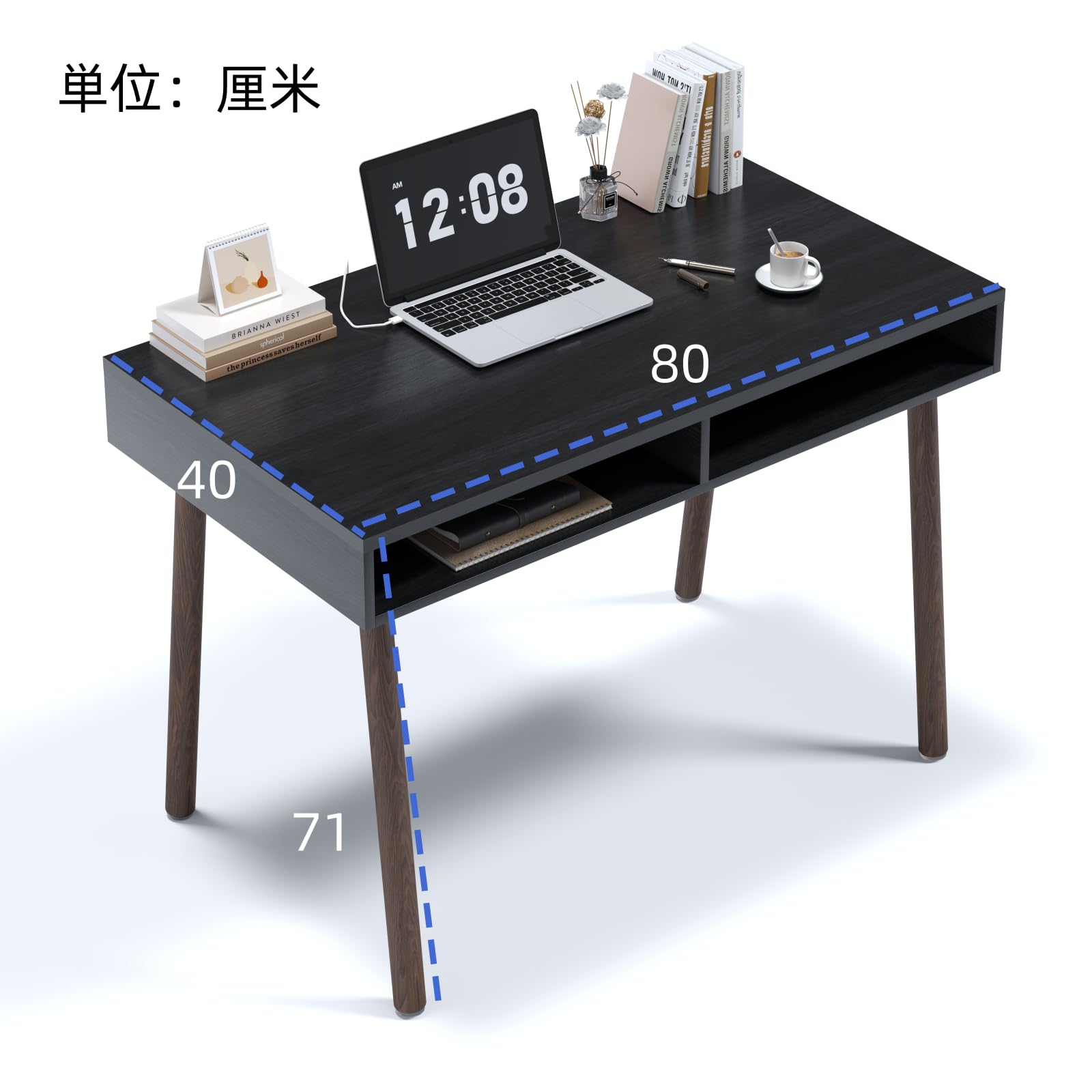 Amazon | ZXD デスク パソコンデスク 勉強机 木製 机 幅80cm PCデスク