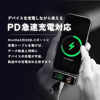 Amazon.co.jp: Maktar (マクター) MiniMax 外付け SSD ポータブル 1TB