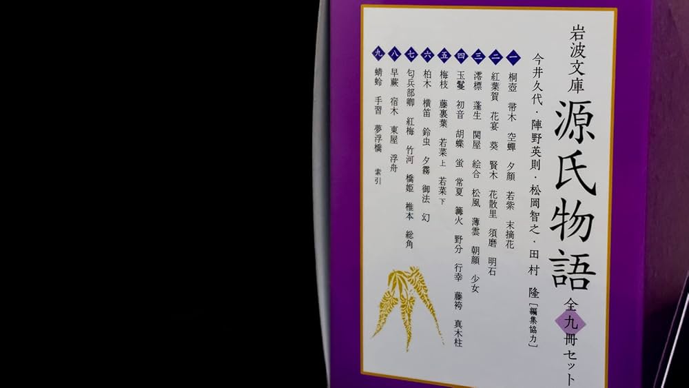 Amazon.co.jp: 源氏物語 (全9冊美装ケースセット) (岩波文庫) : 柳井