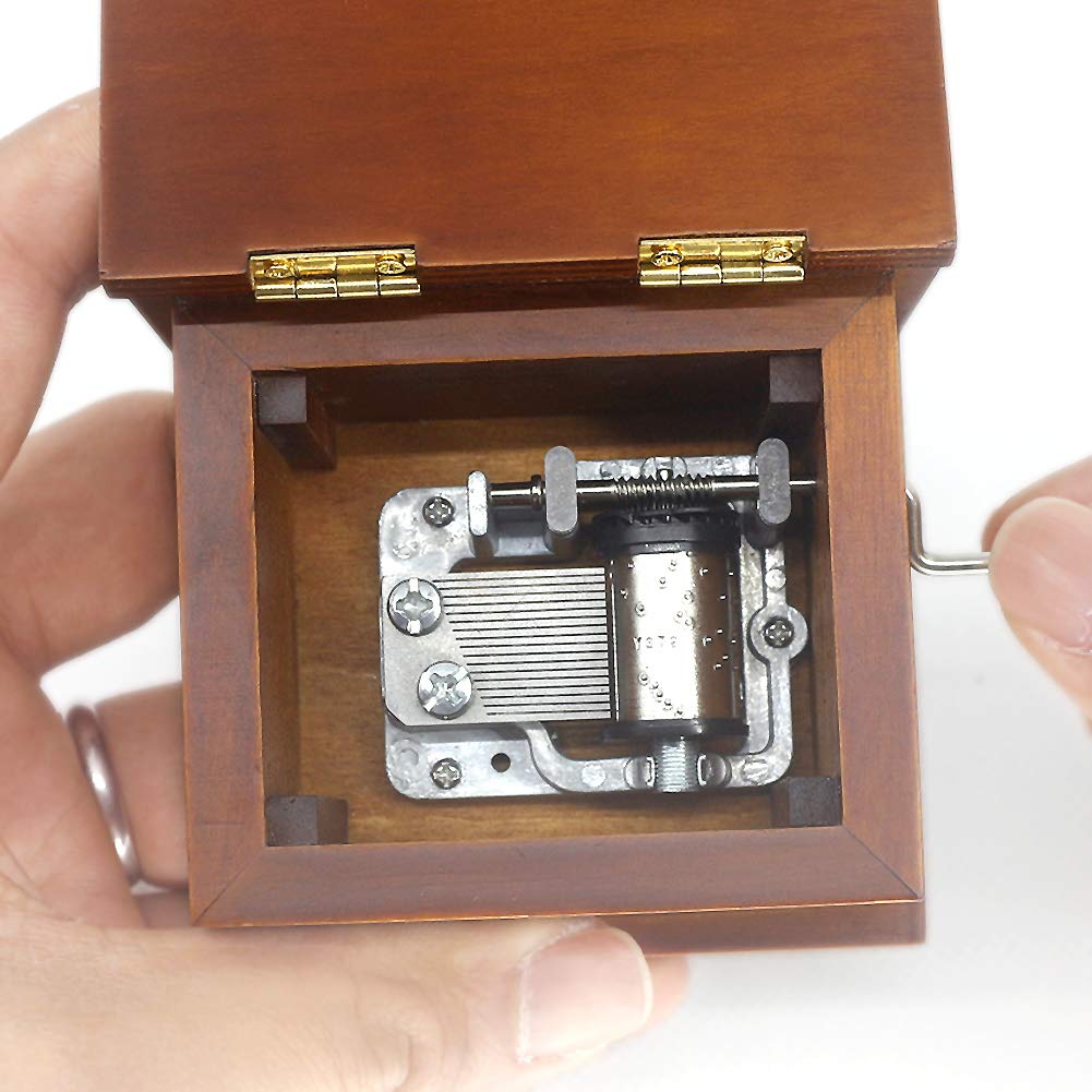 Amazon.co.jp: ROSIKING 木製オルゴール ハンドクランク アンティーク