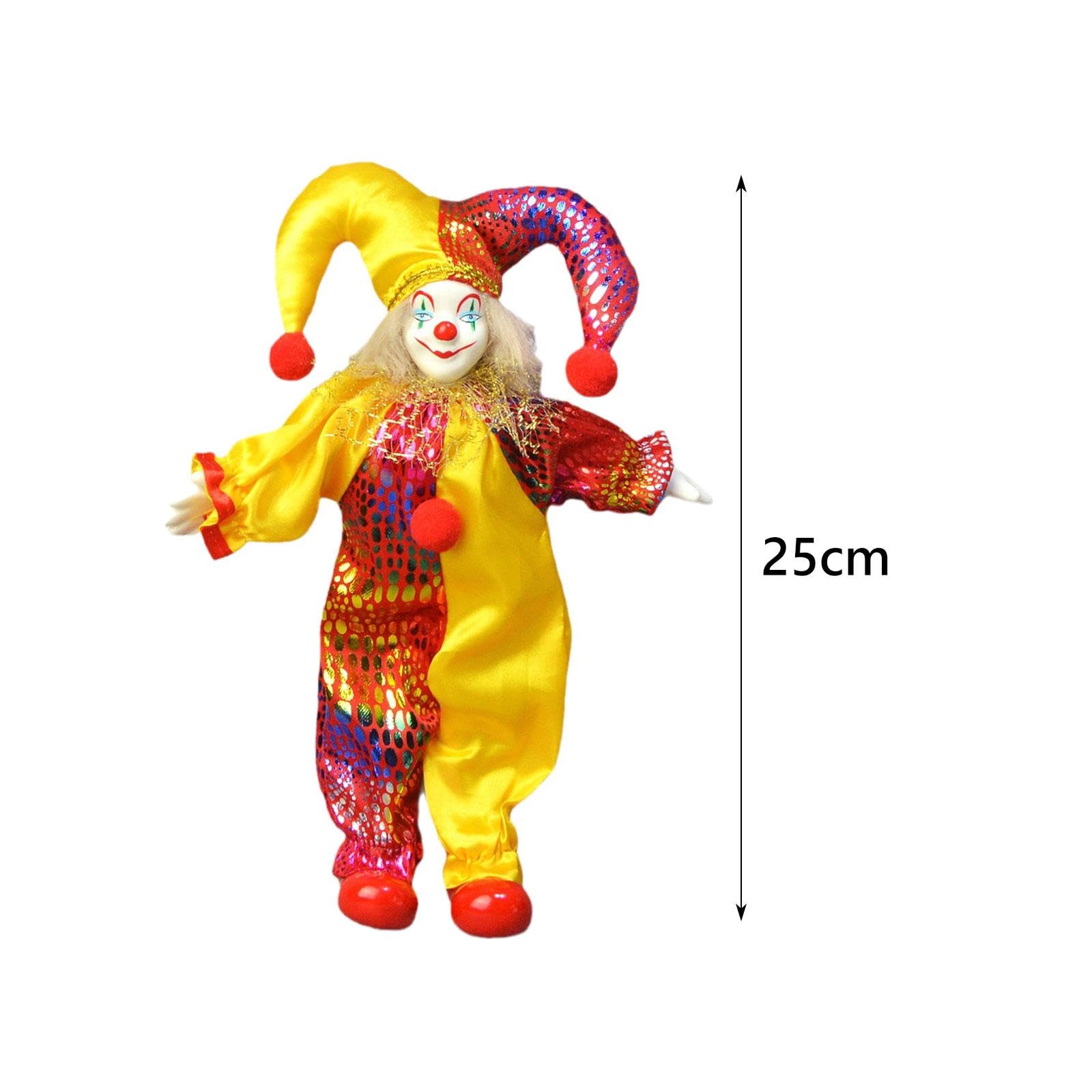 Amazon | Milageto 磁器ピエロ人形丈夫な机の装飾ピエロの置物