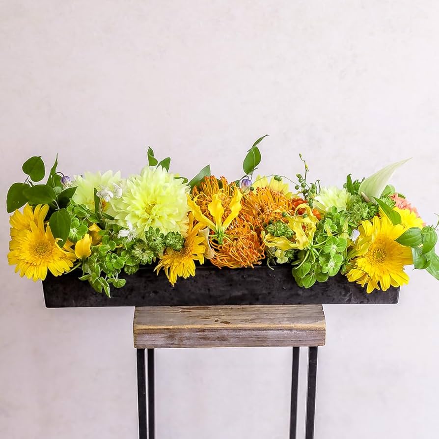 Amazon｜[総理大臣賞受賞デザイナー監修] 横長 アレンジメント L