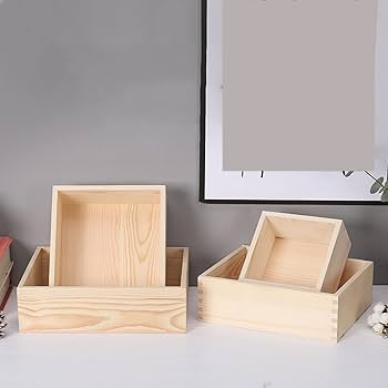 Amazon｜MJKQ9 収納ボックス 木製 アンティーク 雑貨 木製収納ケース