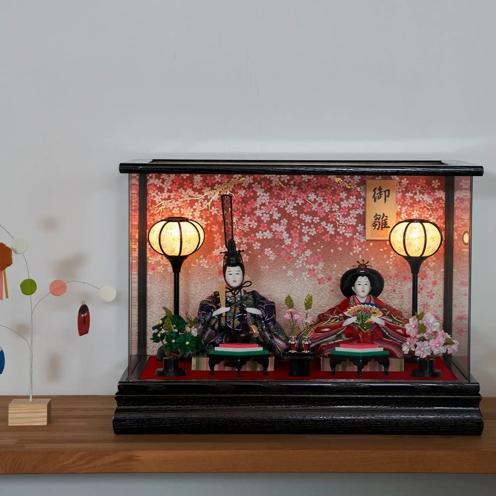 Amazon | ひな人形 雛人形 コンパクト ケース飾り アクリルケース飾り