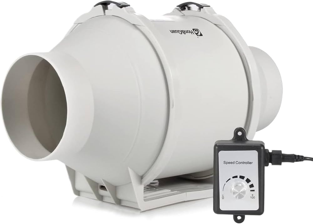 Amazon | Hon&Guan ダクトファン 100mm インバータダクトファン 【イン