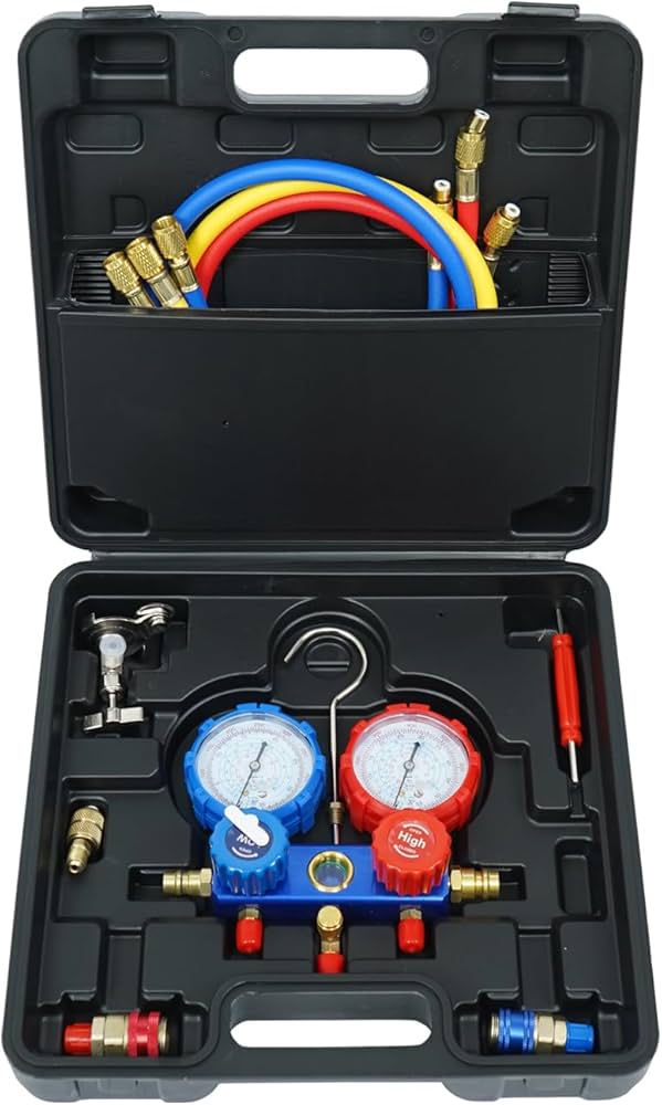 Amazon.co.jp: 雑貨の国のアリス 冷媒 真空ポンプ 工具セット 缶切り