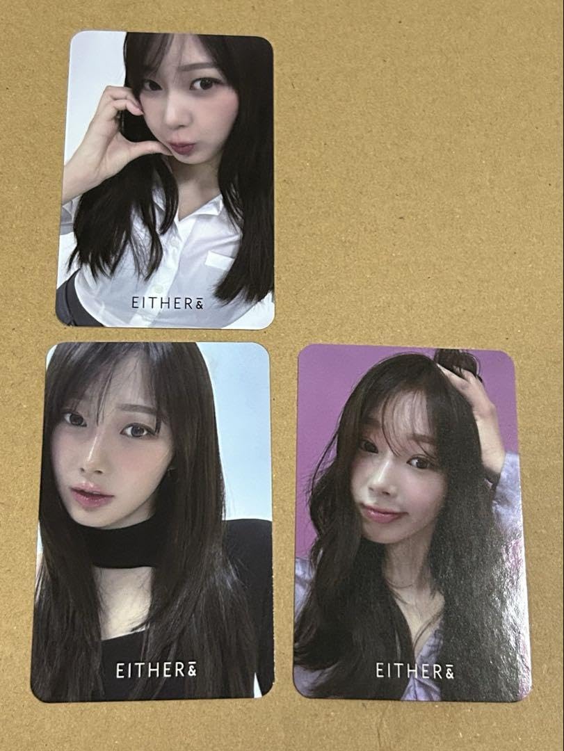 Amazon.co.jp: 3枚 either& トレカ ジゼル aespa エスパ コスメ 特典