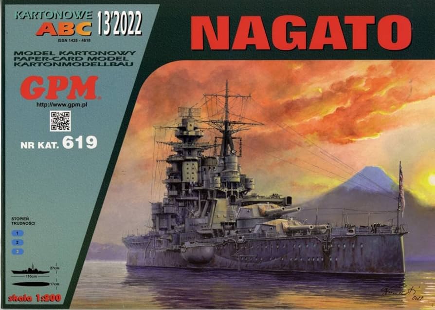 Amazon.co.jp: A-品 GPM 1:200 日本海軍 戦艦 長門 1944年 Card Model