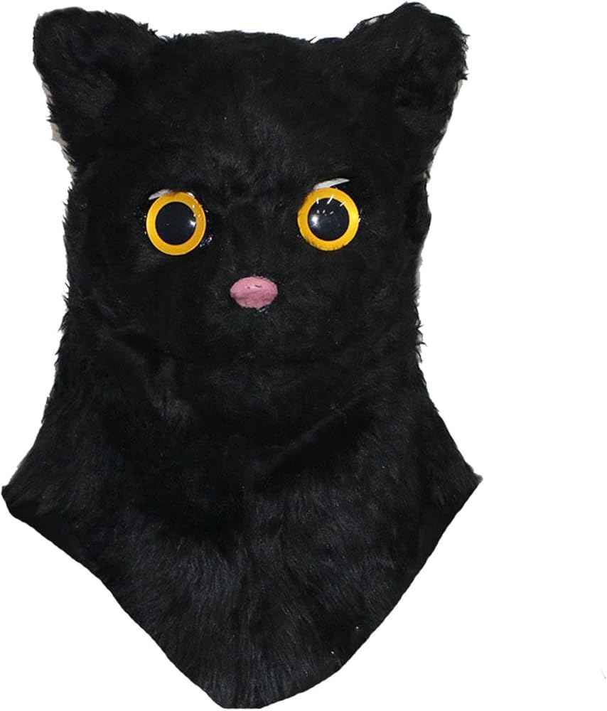 Amazon.co.jp: Fivean 可動口猫マスク フルヘッド 毛皮のような動物