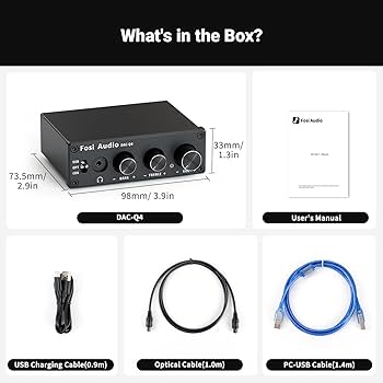 Amazon.com: Fosi Audio Q4 DAC Headphone Amp for PC, Desktop
