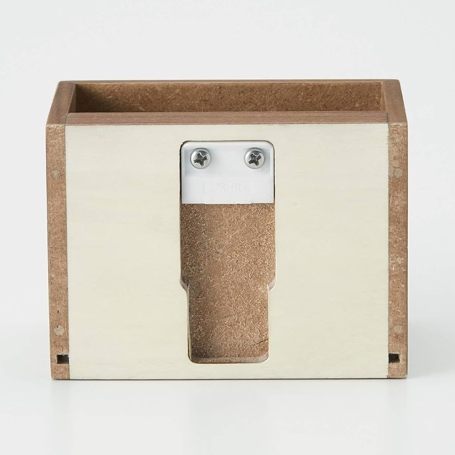 Amazon｜無印良品 壁に付けられる家具ポケット ウォールナット材突板