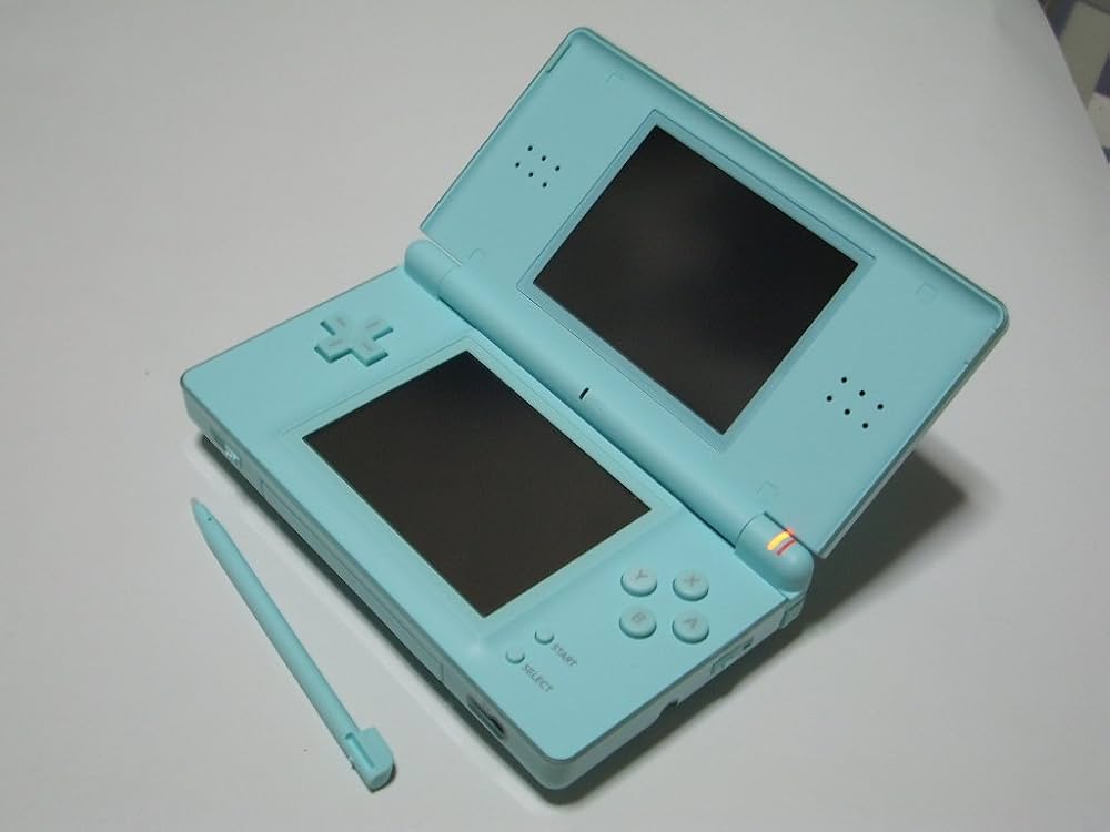 Nintendo DS Lite Limited Edition Ice Blue with Brain Age: Train