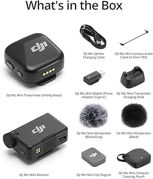 Amazon.com : DJI Mic Mini (1 TX + 1 RX), Wireless Lavalier