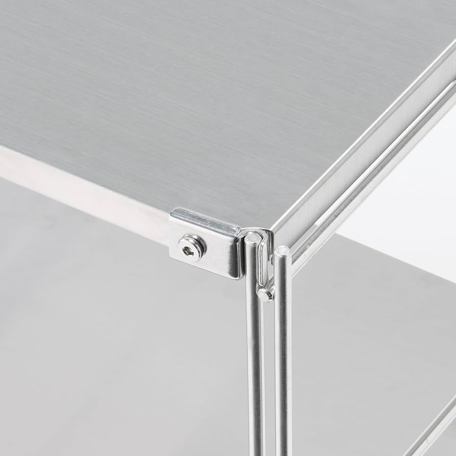 Amazon｜無印良品 ステンレスユニットシェルフ・ステンレス棚セット 小