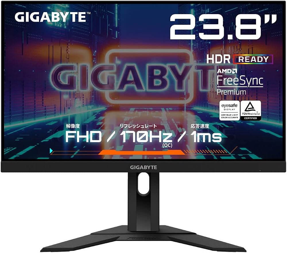 Amazon.co.jp: ゲーミングモニター GIGABYTE G24F Gaming Monitor (24