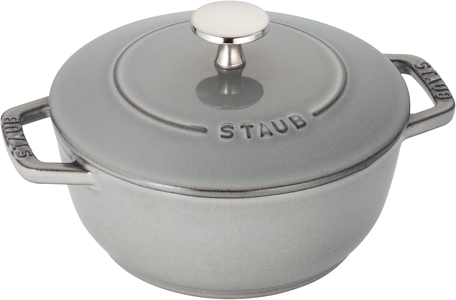 Amazon.co.jp: staub ストウブ 「 ワナベ グレー S 16cm 」 両手 鋳物