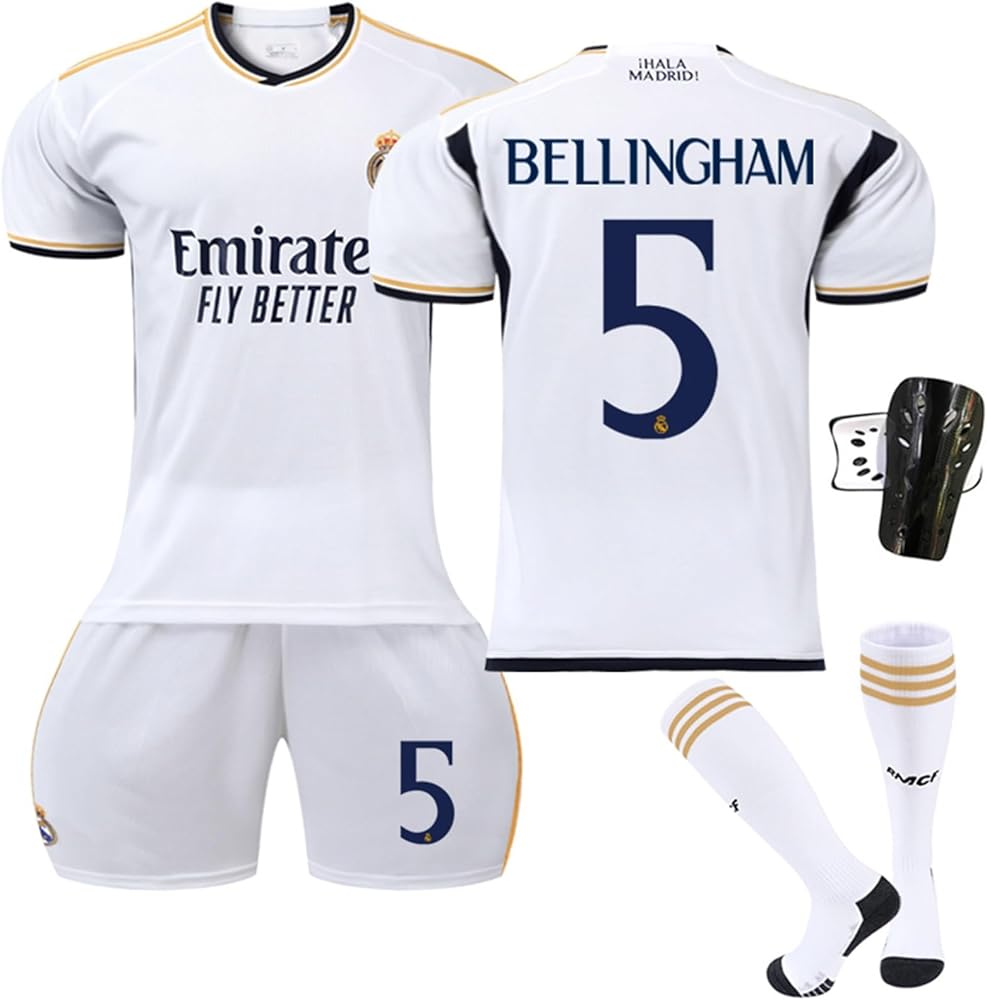 24-25 レアル・マドリード Bellingham 背番号5 長袖 シャツ 24-25