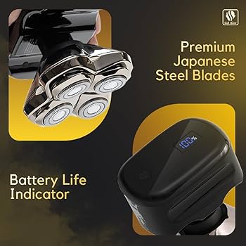 skull shaver Male Pitbull Gold PRO Electric shaver: Electric Head