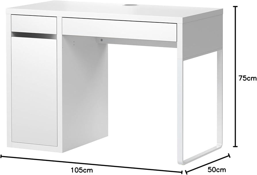 Amazon | IKEA(イケア) MICKE ホワイト 50213075 デスク、ホワイト