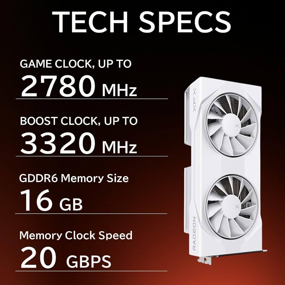 Amazon | 【ブラックパッケージ】XFX Swift AMD Radeon™ RX 9060 XT OC