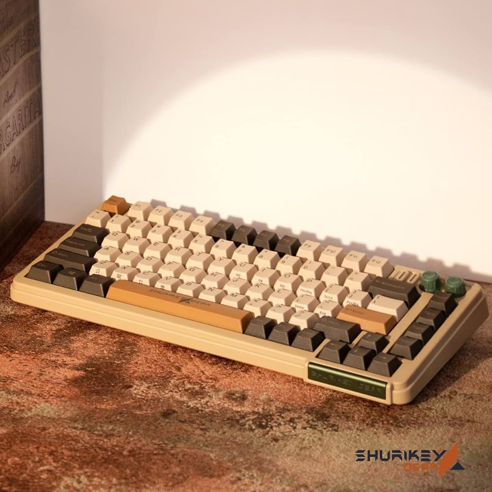 Amazon | Shurikey 75% ゲーミングキーボード ワイヤレス対応