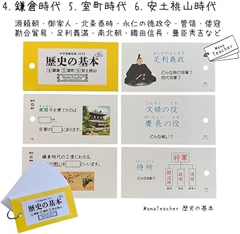 Amazon.co.jp: 歴史の基本フルカード(2026年版)中学受験 暗記カード