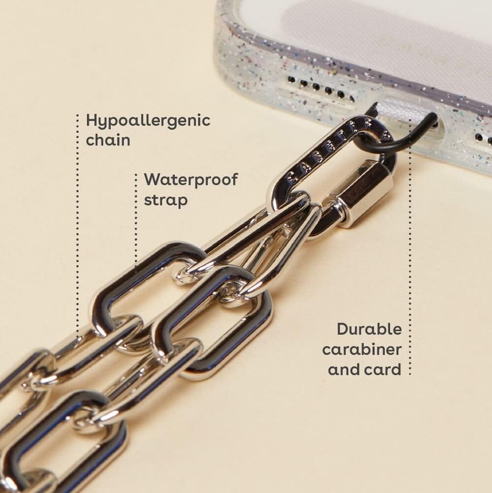 Amazon.co.jp: CASETiFY (ケースティファイ) メタルチェーン 携帯電話