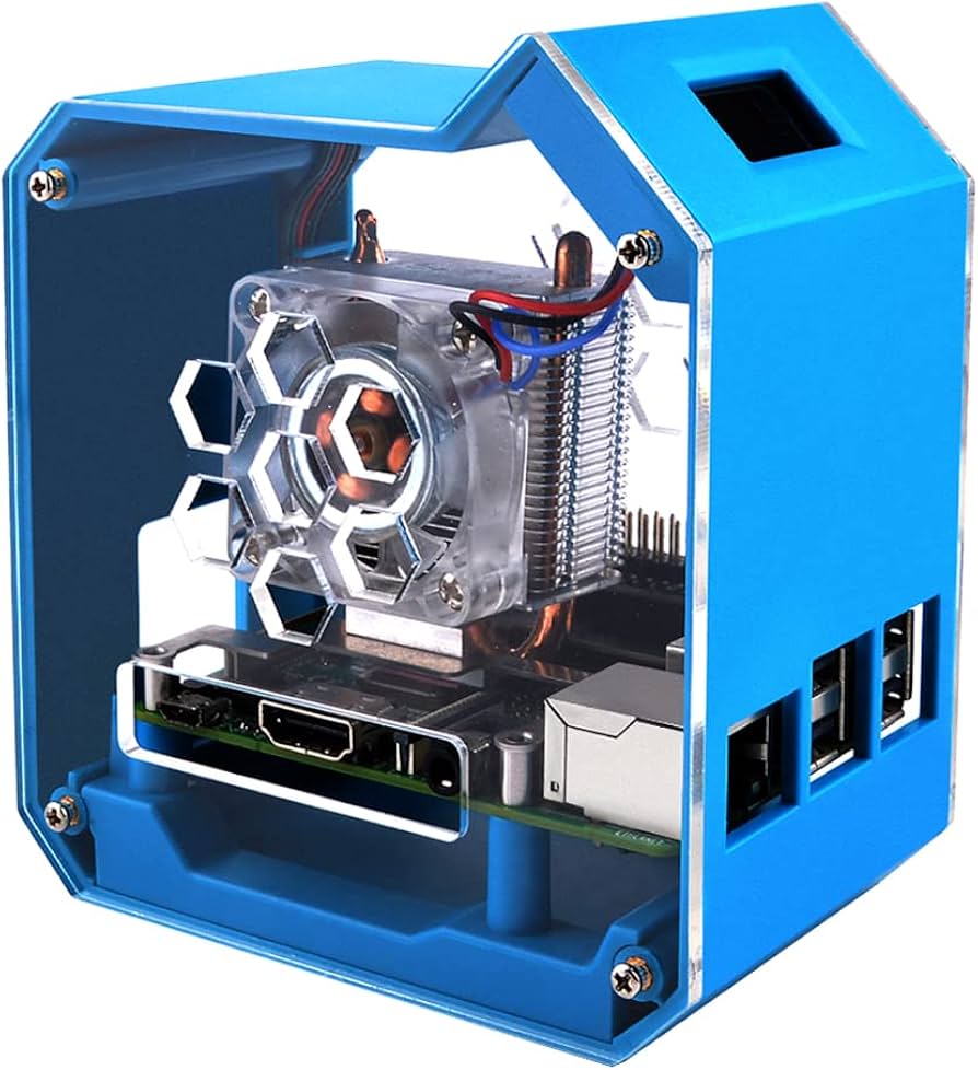 Amazon.co.jp: GeeekPi ミニタワーキット Raspberry Pi 3B ケース ICE