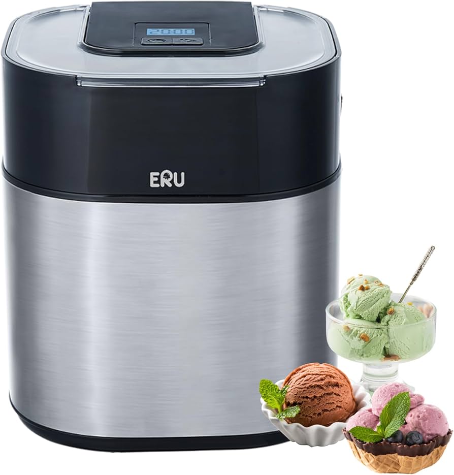 Amazon | ERU アイスクリームメーカー 電動 家庭用 業務用 大容量 1.5L