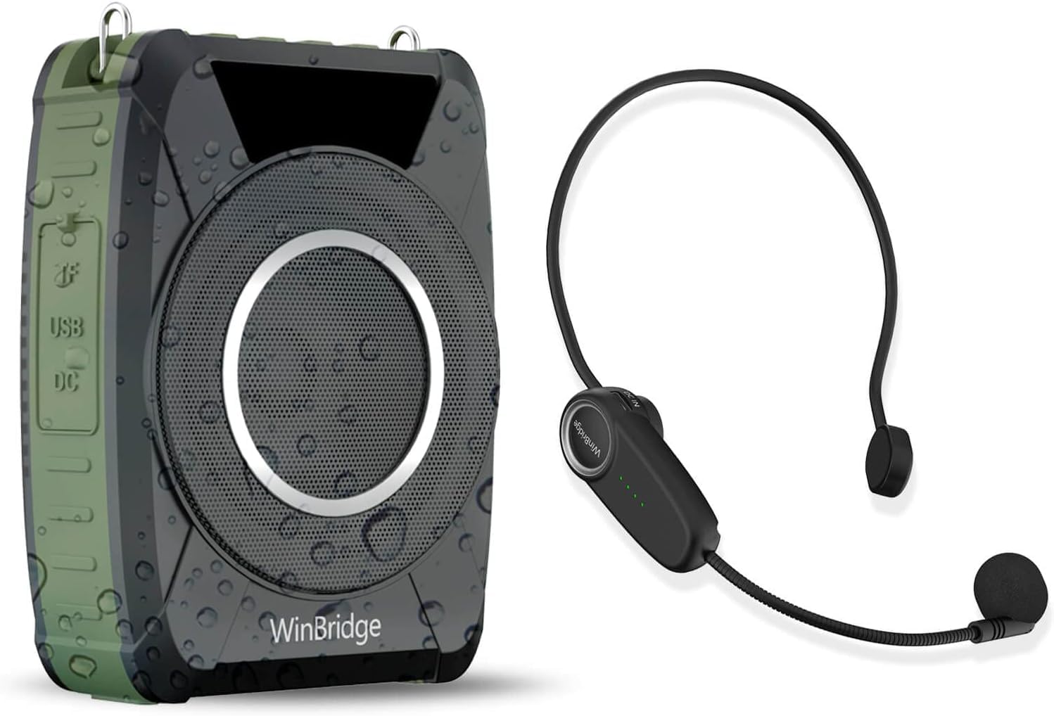 Amazon.co.jp: W WINBRIDGE 拡声器 20W ポータブル拡声器 IPX6防水