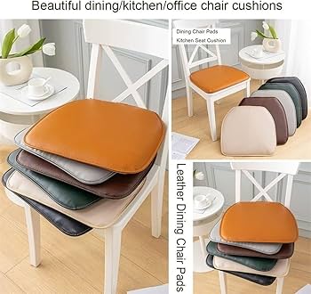 Amazon.co.jp: レザーチェアクッション 1/2/4馬蹄シートクッションの