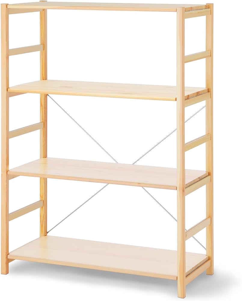 Amazon｜無印良品 パイン材ユニットシェルフ 中 幅86×奥行39.5×高さ