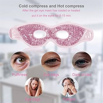 Amazon.com: Ruzzut Cooling Gel Eye Mask with Eye Holes, 2 PCS Cold