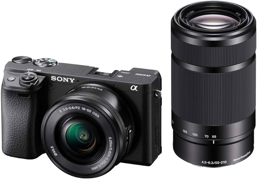 Amazon.com : Sony Alpha a6400 Mirrorless Camera Double Zoom Lens