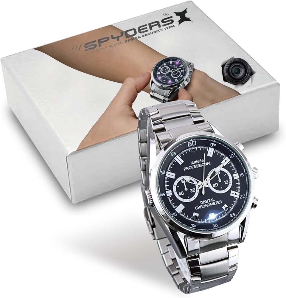 Amazon.co.jp: スパイダーズX（SPYDERSX） スパイカメラ 1080P 腕時計