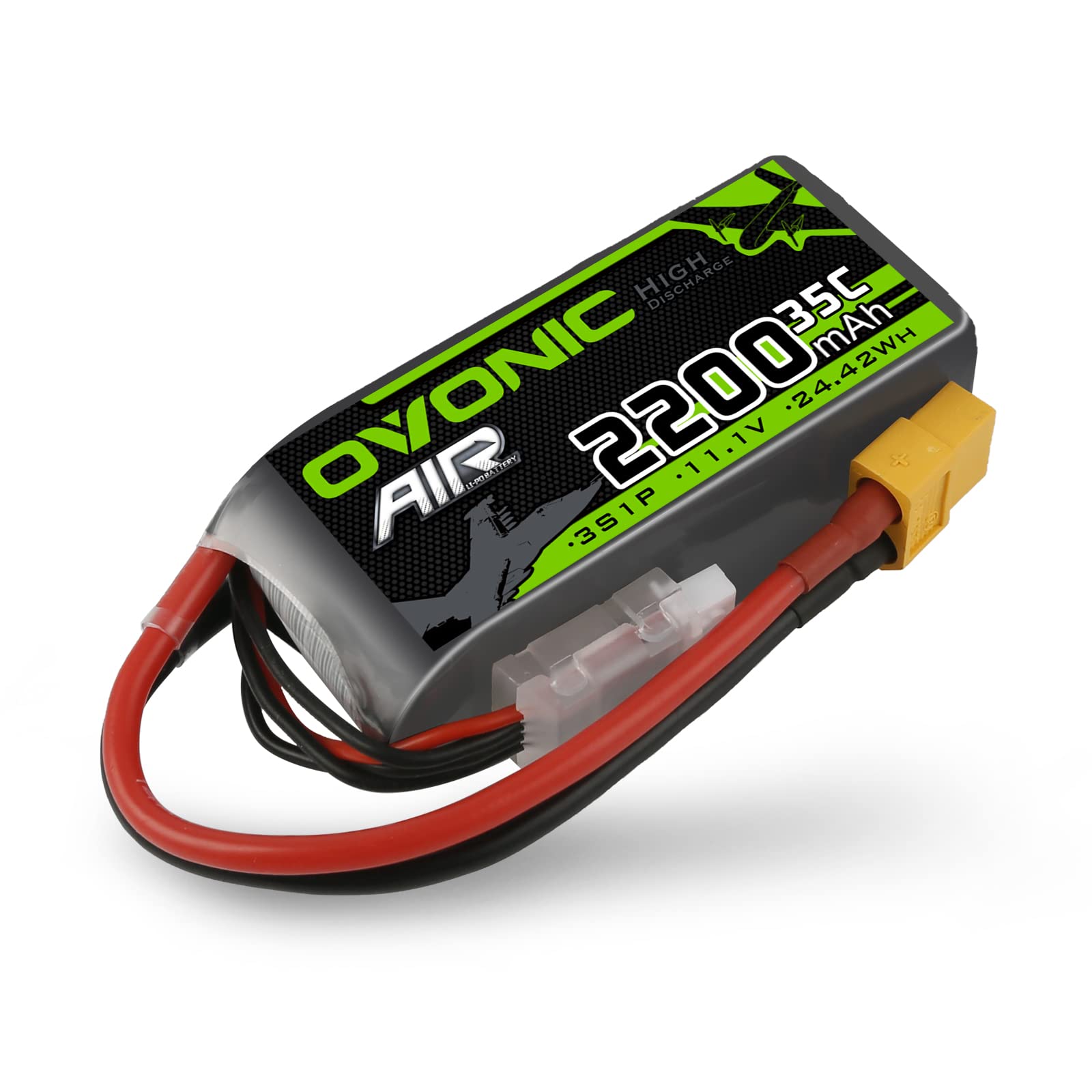 Amazon.com: OVONIC 3s Lipo Battery 35C 2200mAh 11.1V Lipo Battery