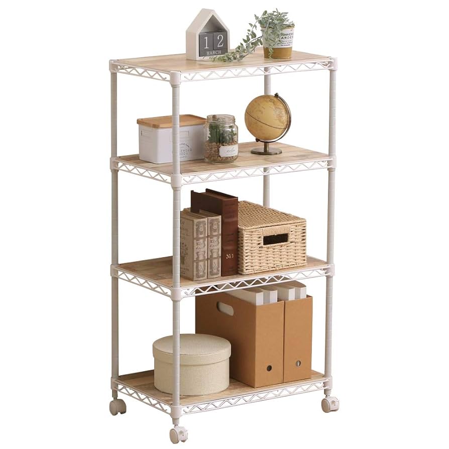 4段 メタルラック ボード付き IRIS OHYAMA 【公式通販】